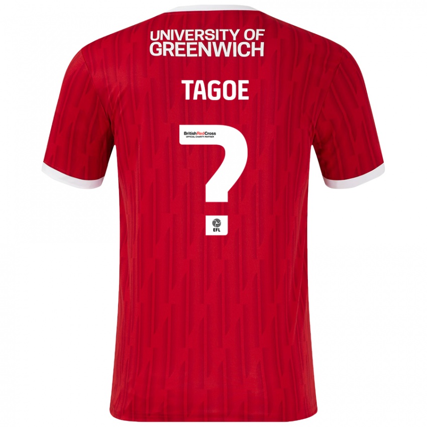 Kinder Bradley Tagoe #0 Rot Weiß Heimtrikot Trikot 2024/25 T-Shirt Österreich