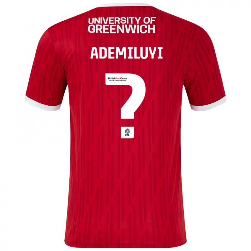 Kinder Princess Ademiluyi #0 Rot Weiß Heimtrikot Trikot 2024/25 T-Shirt Österreich