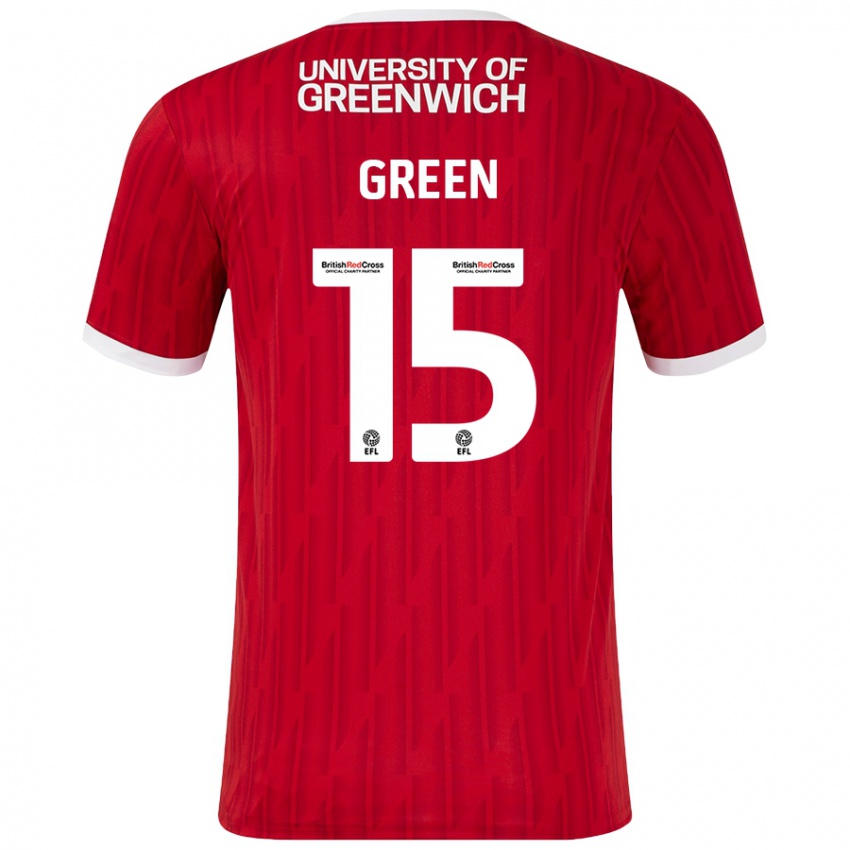 Kinder Kayleigh Green #15 Rot Weiß Heimtrikot Trikot 2024/25 T-Shirt Österreich