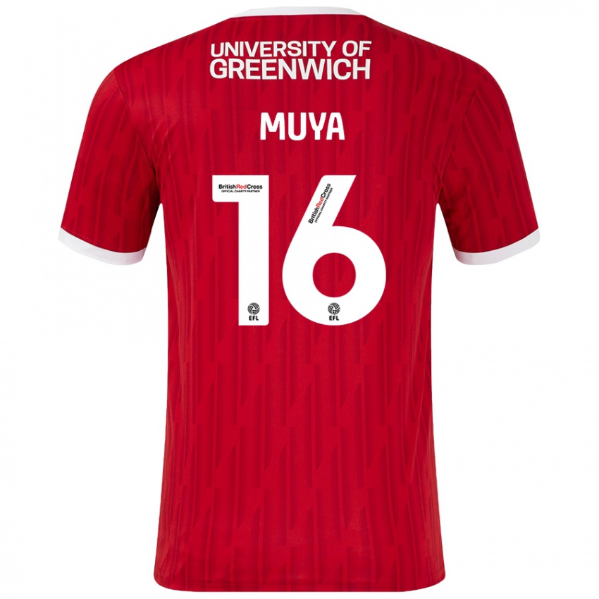 Kinder Karin Muya #16 Rot Weiß Heimtrikot Trikot 2024/25 T-Shirt Österreich