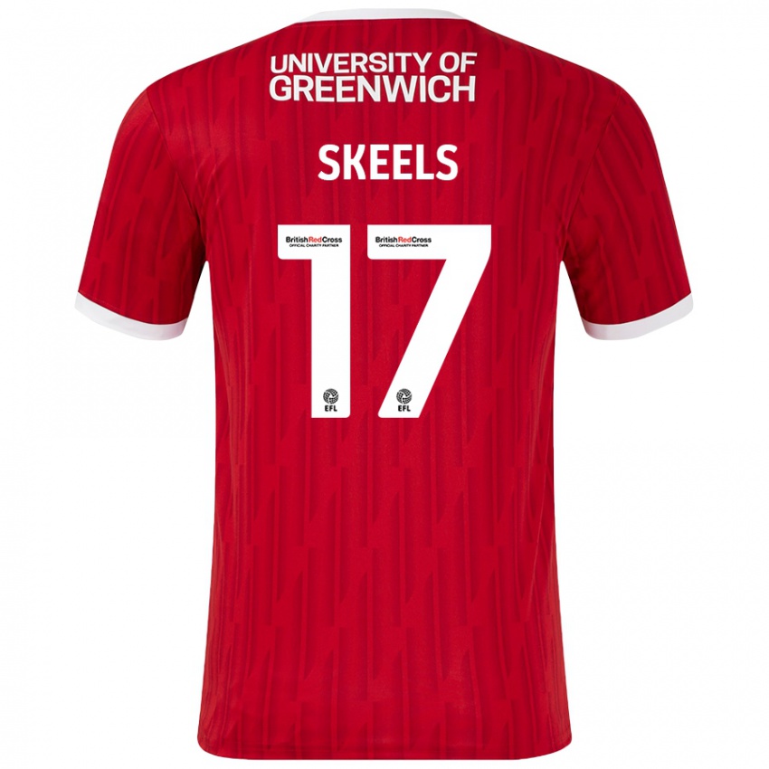 Kinder Kiera Skeels #17 Rot Weiß Heimtrikot Trikot 2024/25 T-Shirt Österreich