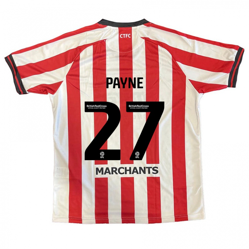 Kinder Lewis Payne #27 Rot Weiß Heimtrikot Trikot 2024/25 T-Shirt Österreich