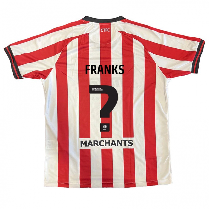 Kinder Jude Franks #0 Rot Weiß Heimtrikot Trikot 2024/25 T-Shirt Österreich