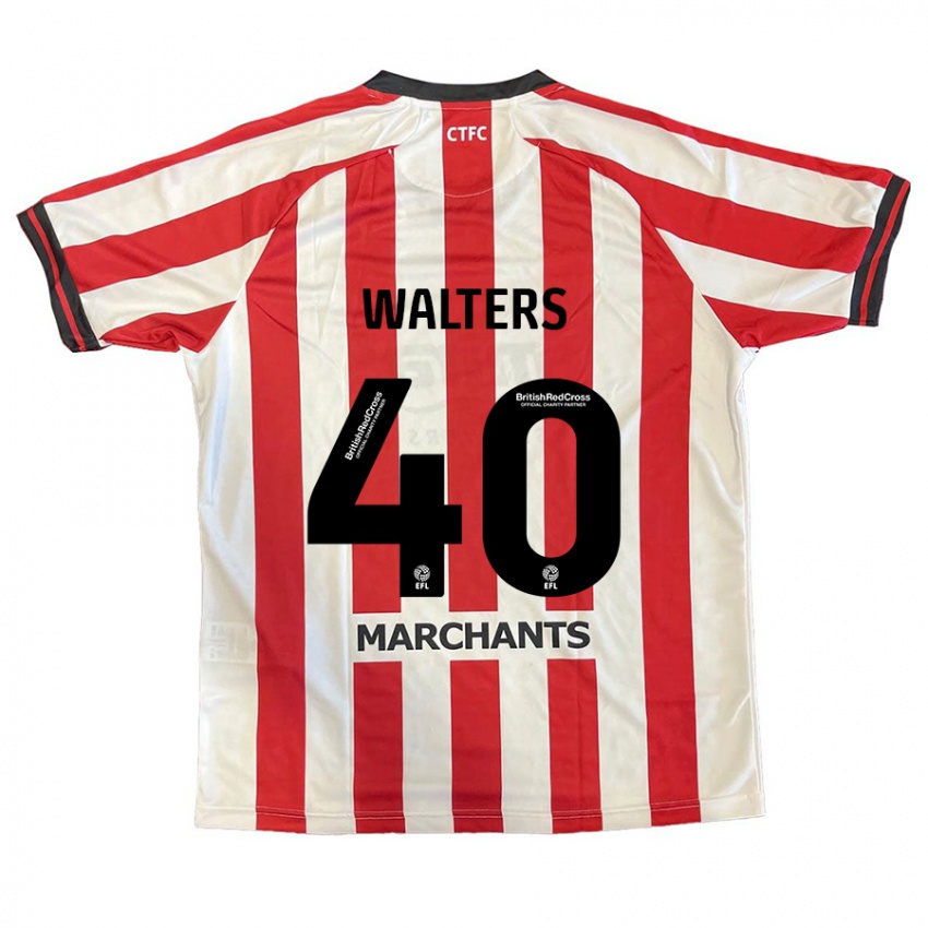 Kinder Cameron Walters #40 Rot Weiß Heimtrikot Trikot 2024/25 T-Shirt Österreich