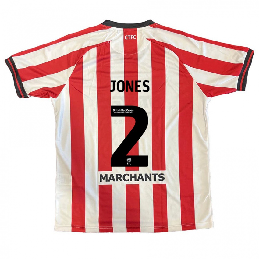 Kinder Courtney Jones #2 Rot Weiß Heimtrikot Trikot 2024/25 T-Shirt Österreich