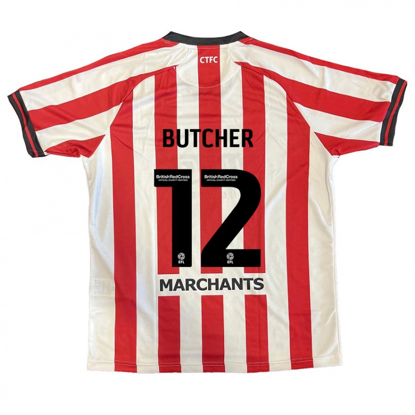 Kinder Henna Butcher #12 Rot Weiß Heimtrikot Trikot 2024/25 T-Shirt Österreich