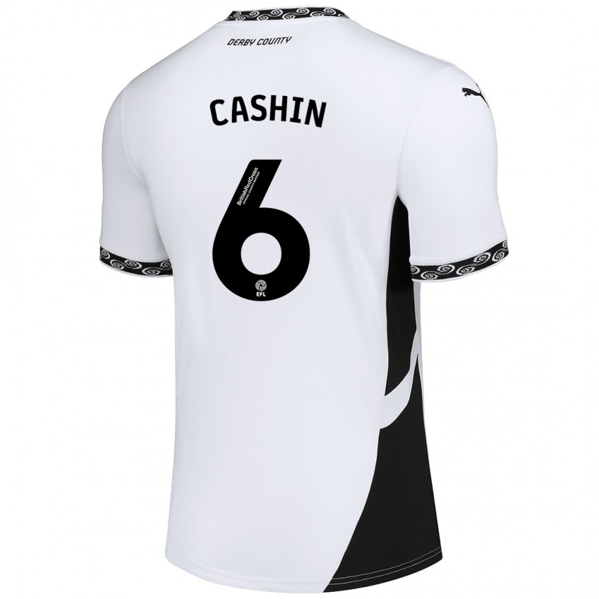 Kinder Eiran Cashin #6 Weiß Schwarz Heimtrikot Trikot 2024/25 T-Shirt Österreich