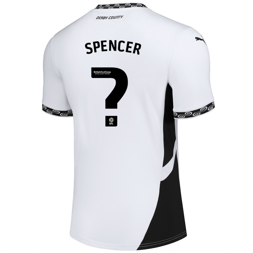 Kinder Morten Spencer #0 Weiß Schwarz Heimtrikot Trikot 2024/25 T-Shirt Österreich