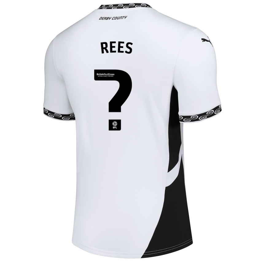 Kinder Harvey Rees #0 Weiß Schwarz Heimtrikot Trikot 2024/25 T-Shirt Österreich