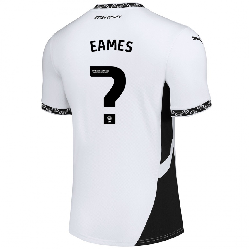 Kinder Owen Eames #0 Weiß Schwarz Heimtrikot Trikot 2024/25 T-Shirt Österreich