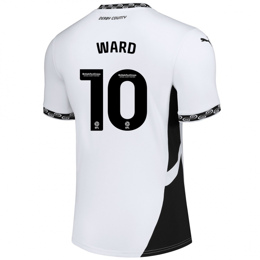 Kinder Hannah Ward #10 Weiß Schwarz Heimtrikot Trikot 2024/25 T-Shirt Österreich