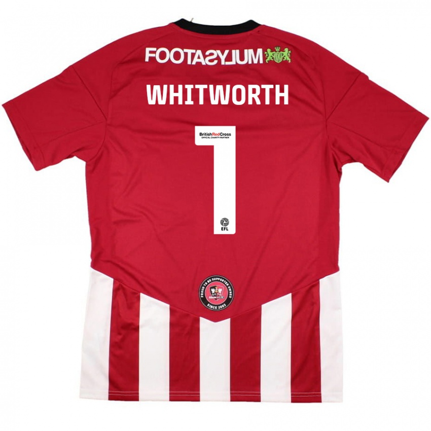 Kinder Joe Whitworth #1 Rot Weiß Heimtrikot Trikot 2024/25 T-Shirt Österreich