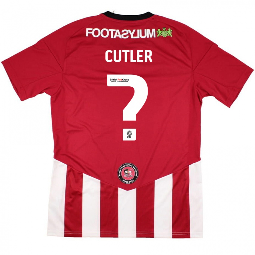 Kinder Theo Cutler #0 Rot Weiß Heimtrikot Trikot 2024/25 T-Shirt Österreich