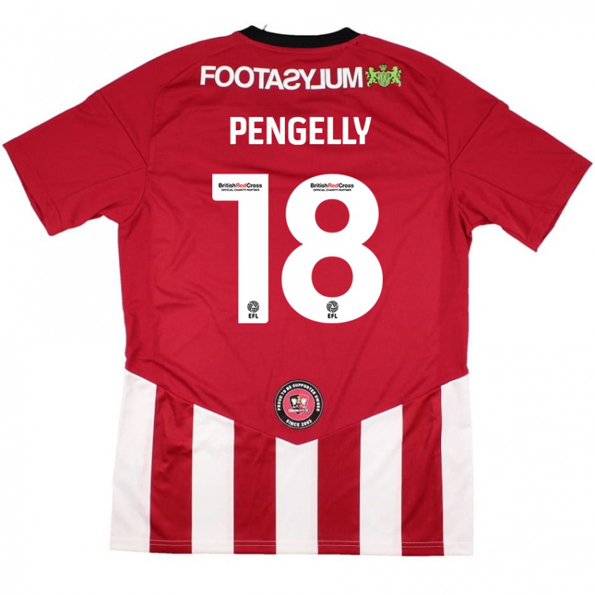 Kinder Connie Pengelly #18 Rot Weiß Heimtrikot Trikot 2024/25 T-Shirt Österreich