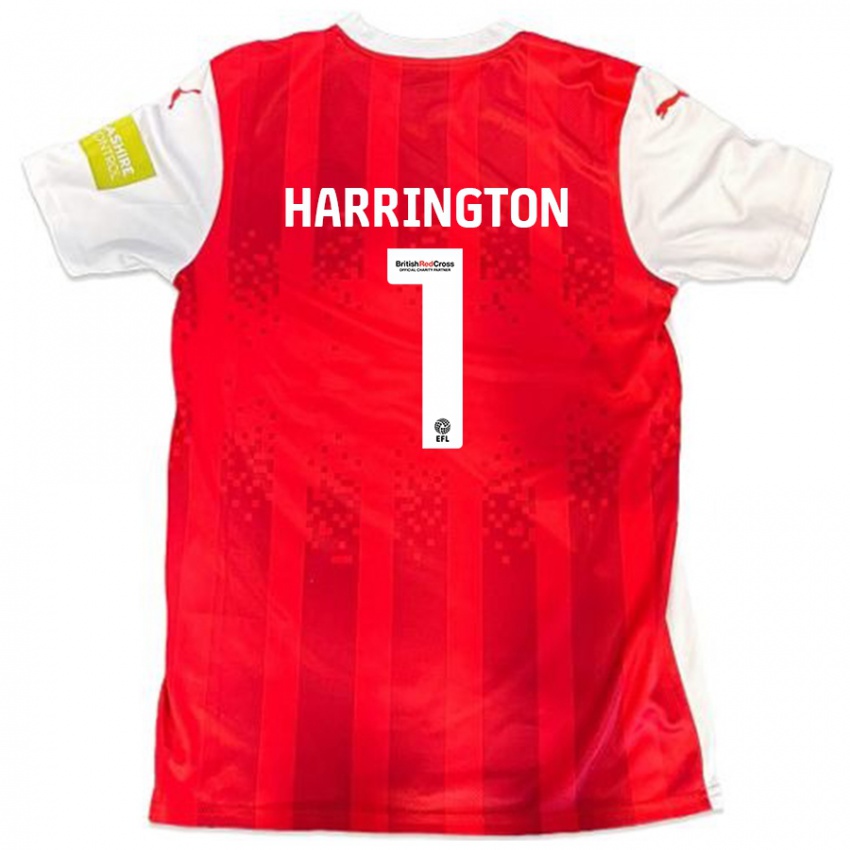 Kinder David Harrington #1 Rot Weiß Heimtrikot Trikot 2024/25 T-Shirt Österreich