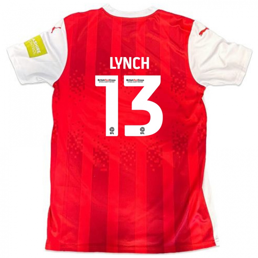 Kinder Jay Lynch #13 Rot Weiß Heimtrikot Trikot 2024/25 T-Shirt Österreich