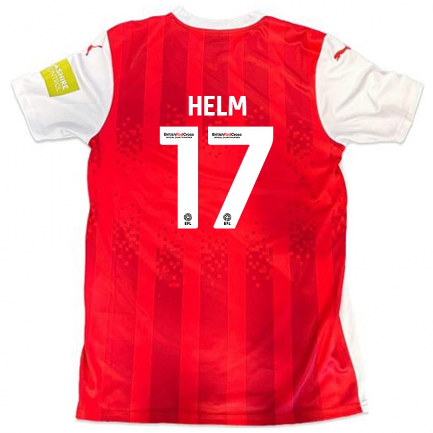 Kinder Mark Helm #17 Rot Weiß Heimtrikot Trikot 2024/25 T-Shirt Österreich