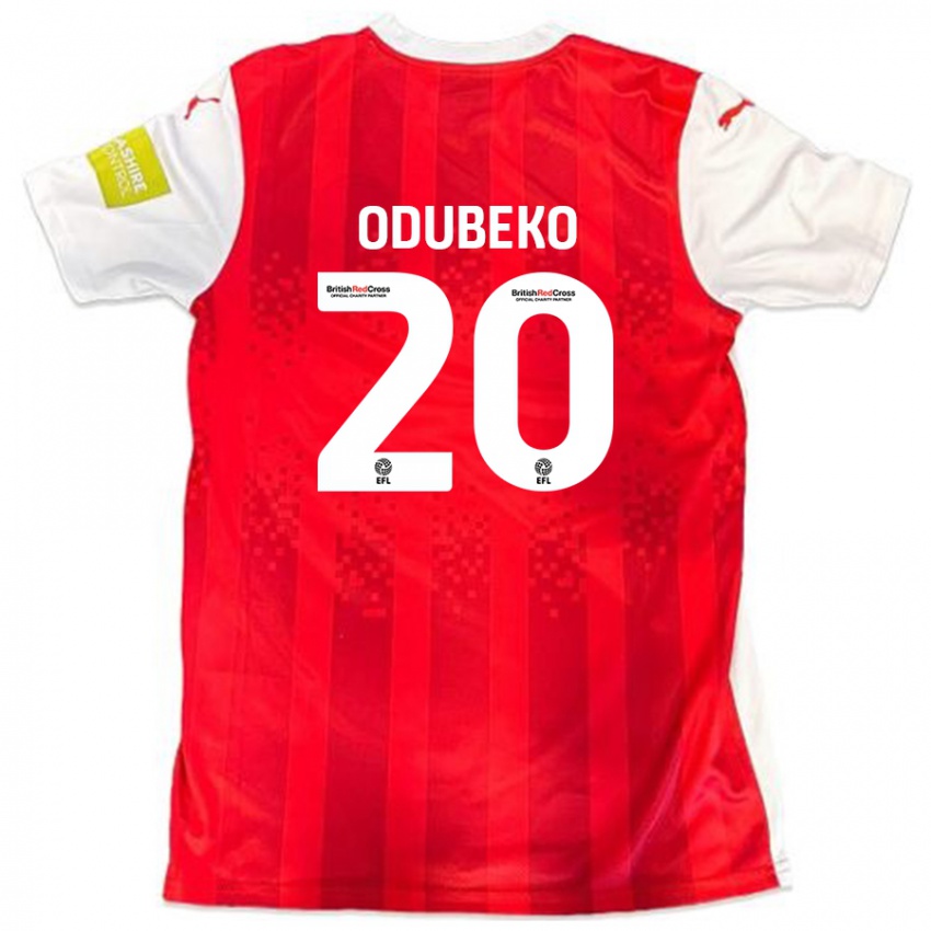 Kinder Mipo Odubeko #20 Rot Weiß Heimtrikot Trikot 2024/25 T-Shirt Österreich