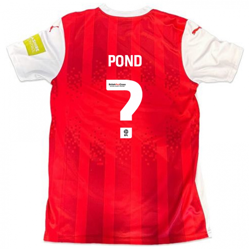 Kinder Nathan Pond #0 Rot Weiß Heimtrikot Trikot 2024/25 T-Shirt Österreich