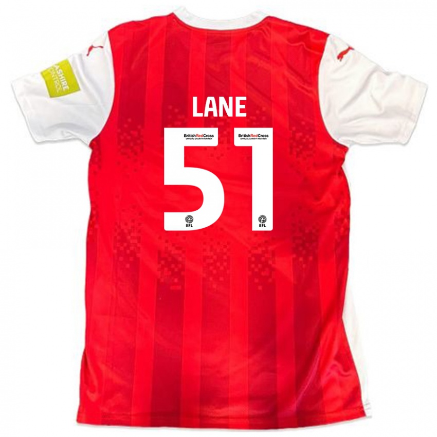 Kinder Mikey Lane #51 Rot Weiß Heimtrikot Trikot 2024/25 T-Shirt Österreich