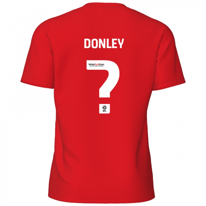 Kinder Jamie Donley #0 Rot Heimtrikot Trikot 2024/25 T-Shirt Österreich