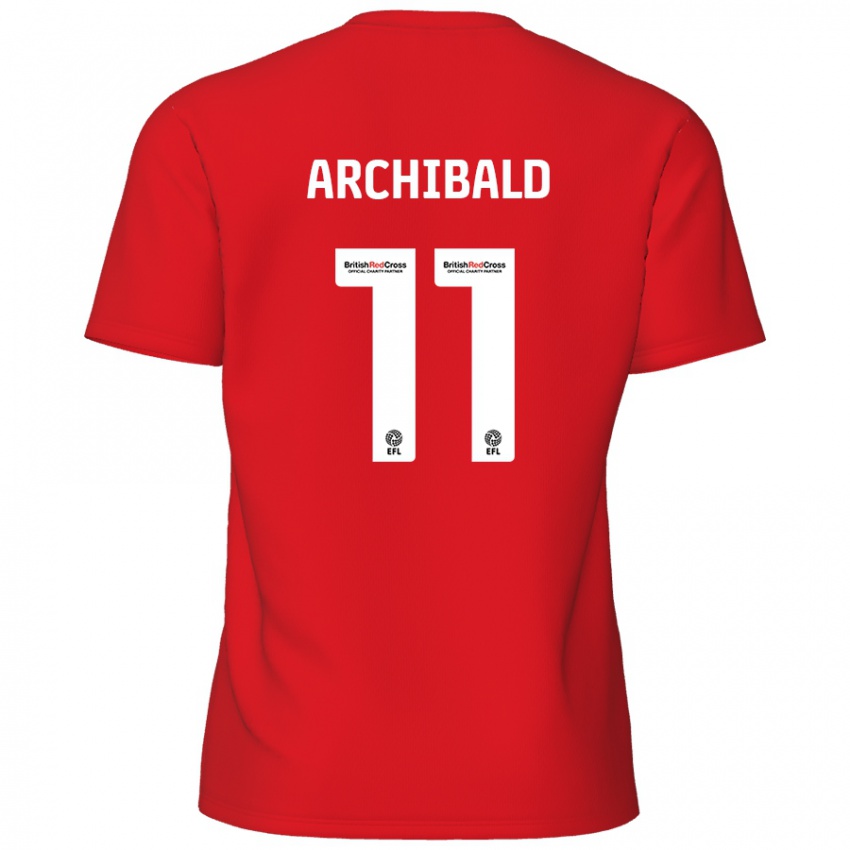 Kinder Theo Archibald #11 Rot Heimtrikot Trikot 2024/25 T-Shirt Österreich