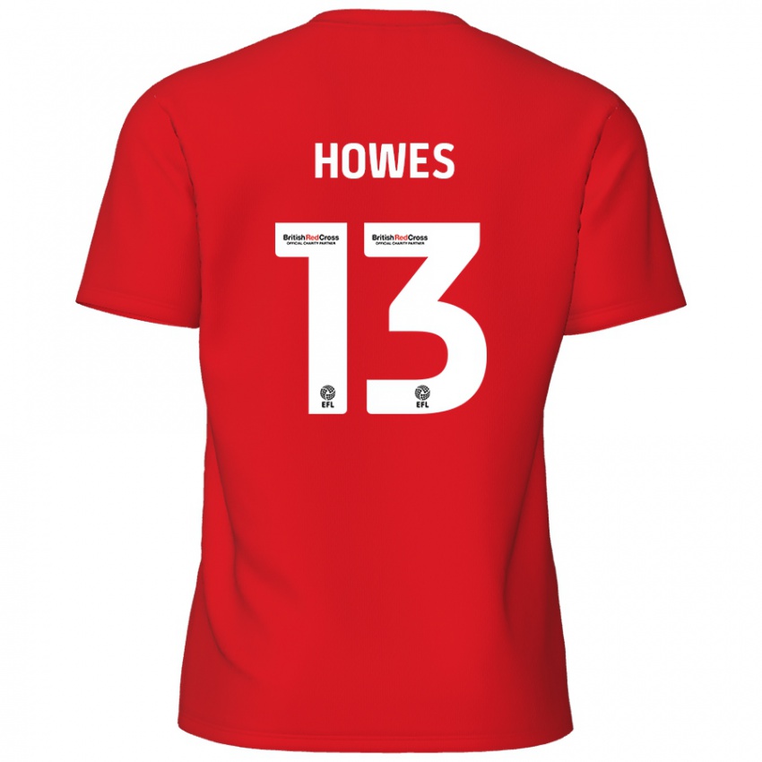 Kinder Sam Howes #13 Rot Heimtrikot Trikot 2024/25 T-Shirt Österreich