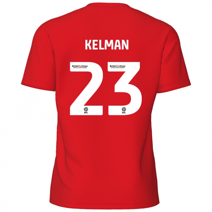 Kinder Charlie Kelman #23 Rot Heimtrikot Trikot 2024/25 T-Shirt Österreich