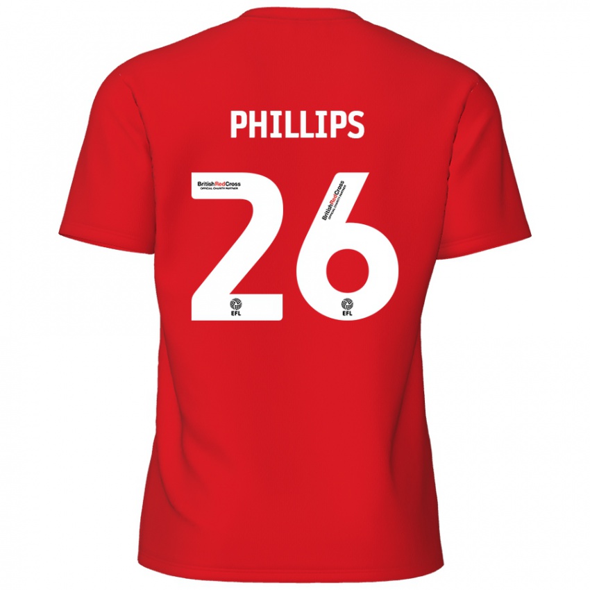 Kinder Noah Phillips #26 Rot Heimtrikot Trikot 2024/25 T-Shirt Österreich