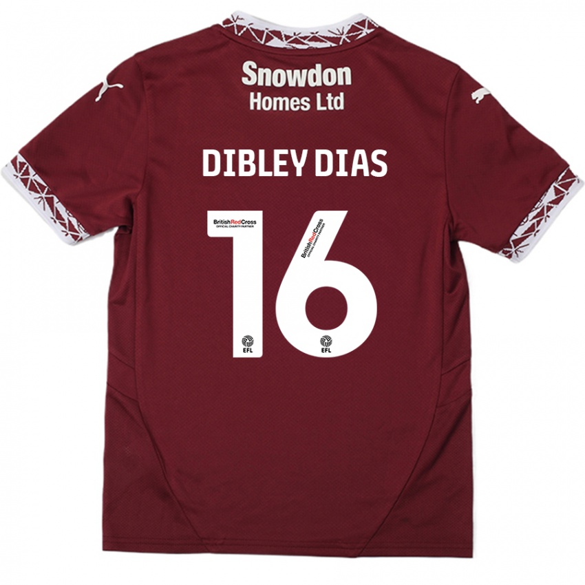 Kinder Matt Dibley-Dias #16 Burgundrot Heimtrikot Trikot 2024/25 T-Shirt Österreich