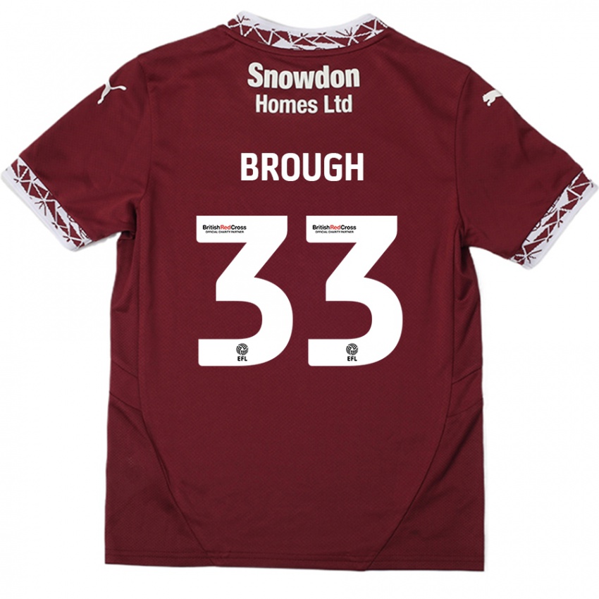 Kinder Patrick Brough #33 Burgundrot Heimtrikot Trikot 2024/25 T-Shirt Österreich