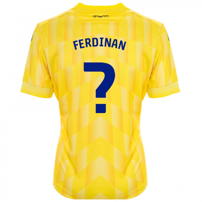 Kinder Marselino Ferdinan #0 Gelb Heimtrikot Trikot 2024/25 T-Shirt Österreich