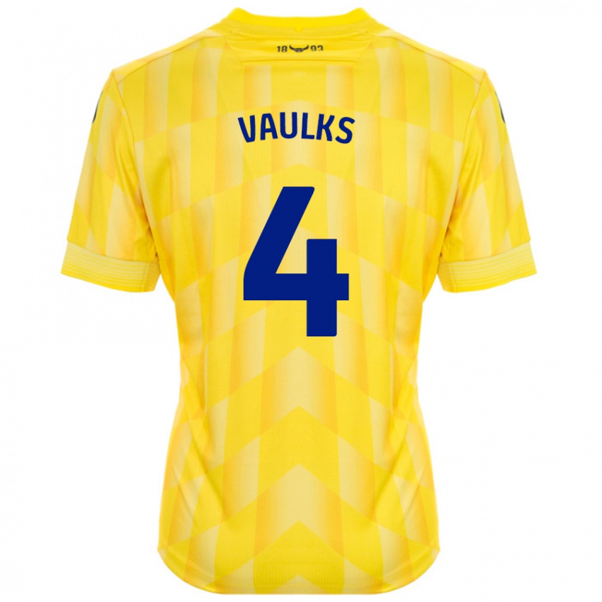 Kinder Will Vaulks #4 Gelb Heimtrikot Trikot 2024/25 T-Shirt Österreich