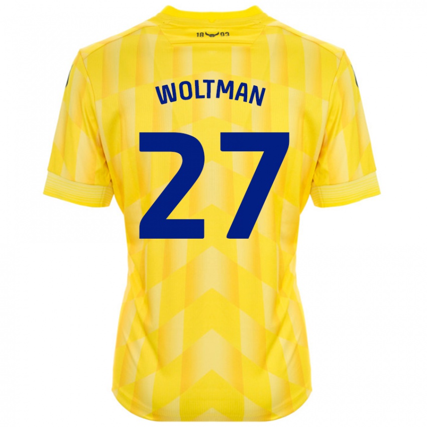 Kinder Max Woltman #27 Gelb Heimtrikot Trikot 2024/25 T-Shirt Österreich