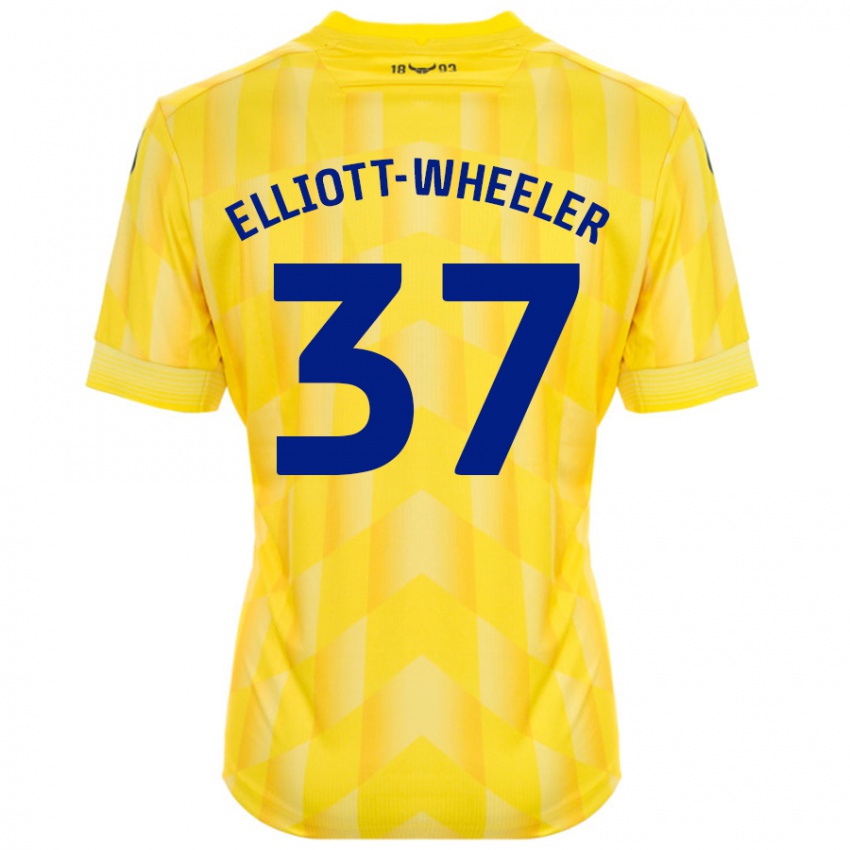 Kinder Aidan Elliott-Wheeler #37 Gelb Heimtrikot Trikot 2024/25 T-Shirt Österreich