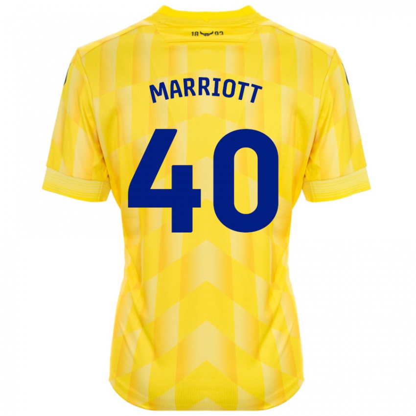 Kinder Monty Marriott #40 Gelb Heimtrikot Trikot 2024/25 T-Shirt Österreich