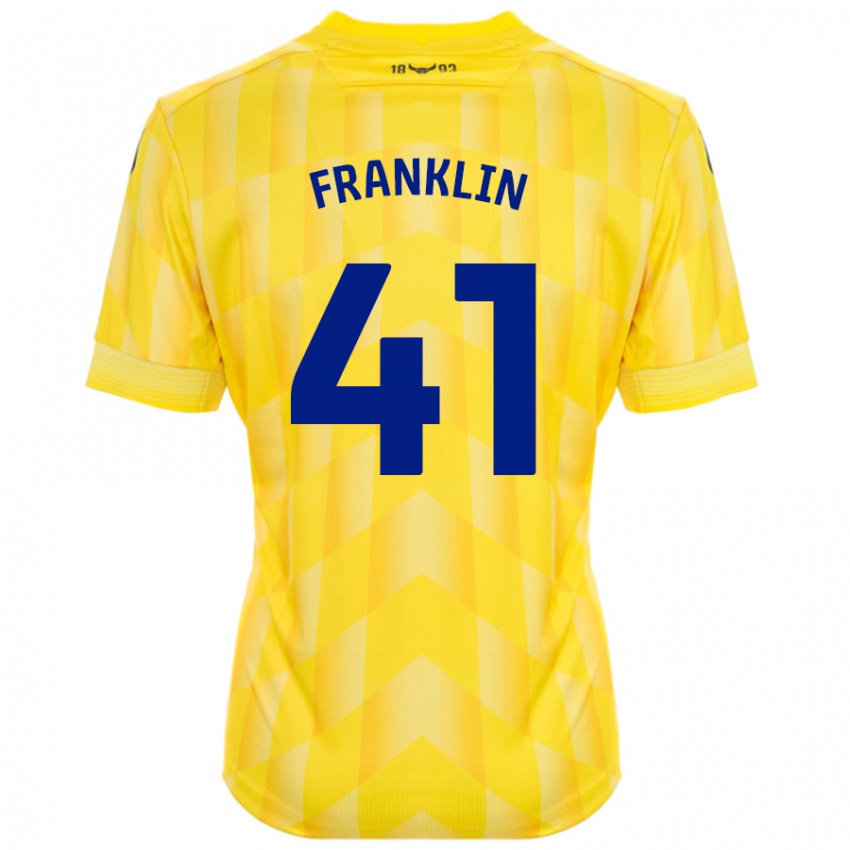 Kinder George Franklin #41 Gelb Heimtrikot Trikot 2024/25 T-Shirt Österreich