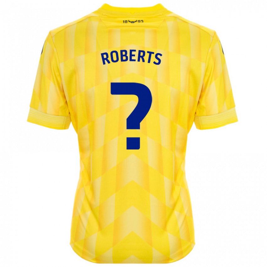 Kinder Amber Roberts #0 Gelb Heimtrikot Trikot 2024/25 T-Shirt Österreich