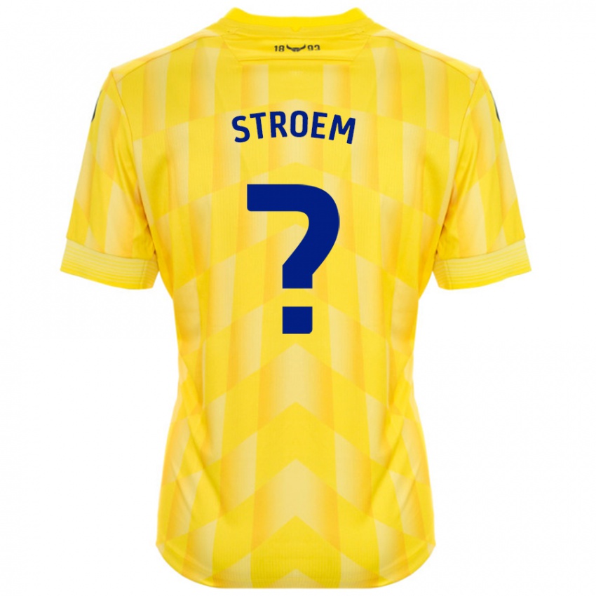 Kinder Lena Stroem #0 Gelb Heimtrikot Trikot 2024/25 T-Shirt Österreich