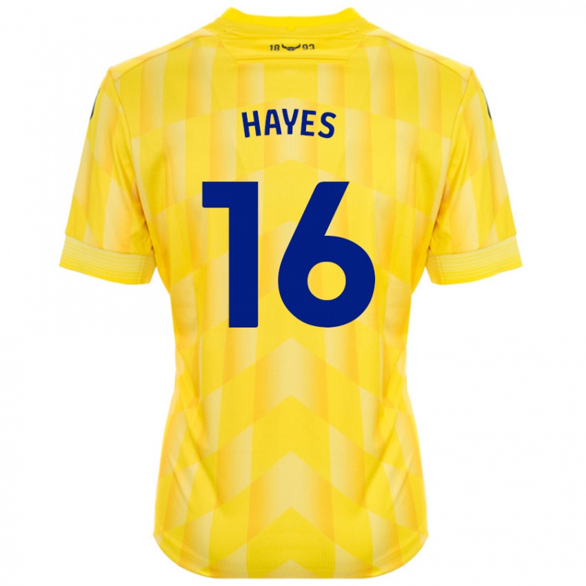 Kinder Georgia Hayes #16 Gelb Heimtrikot Trikot 2024/25 T-Shirt Österreich