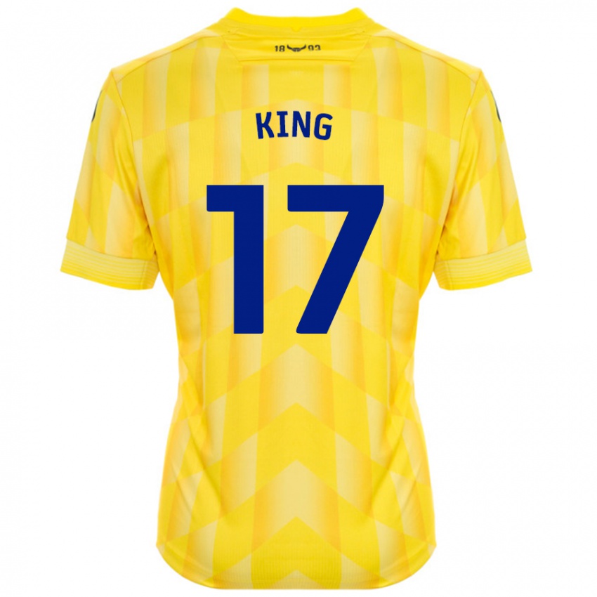 Kinder Sarah King #17 Gelb Heimtrikot Trikot 2024/25 T-Shirt Österreich