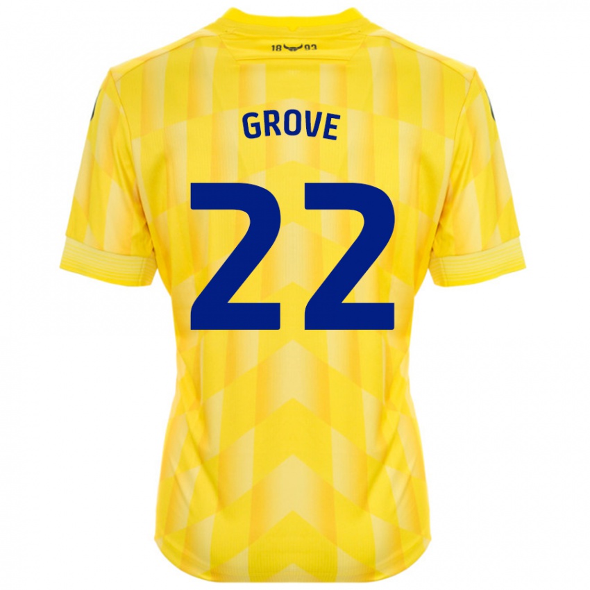 Kinder Jade Grove #22 Gelb Heimtrikot Trikot 2024/25 T-Shirt Österreich