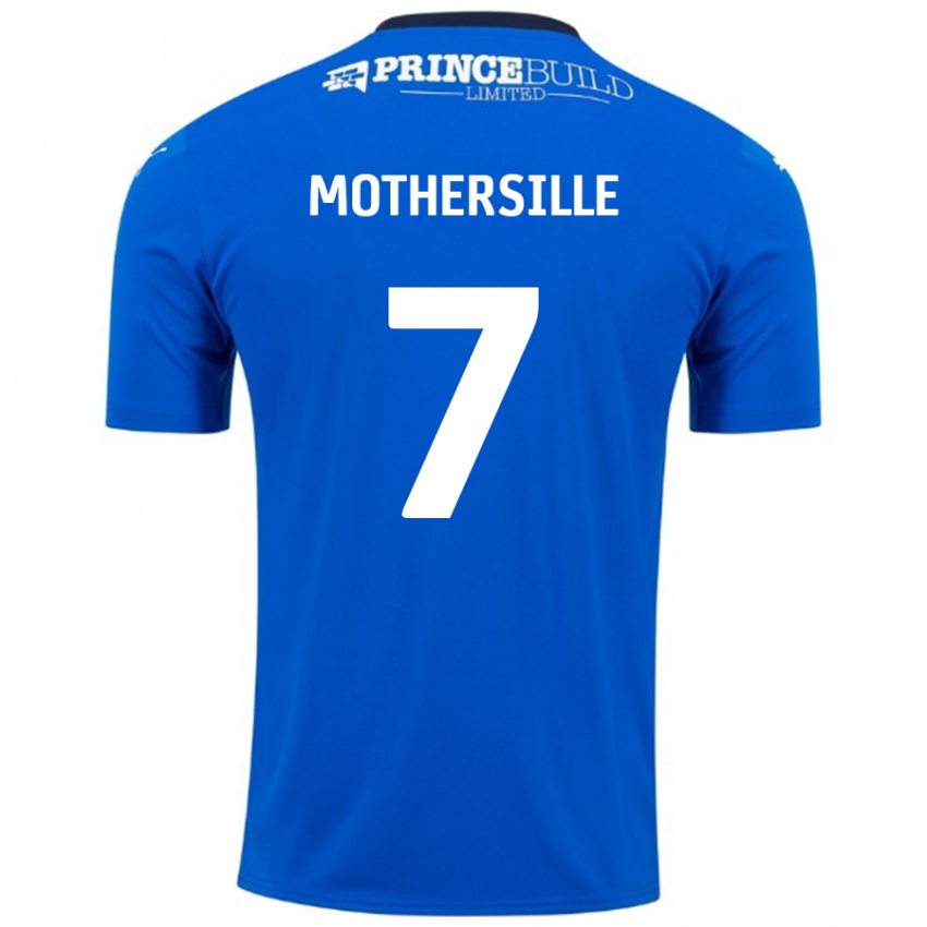 Kinder Malik Mothersille #7 Blau Weiß Heimtrikot Trikot 2024/25 T-Shirt Österreich