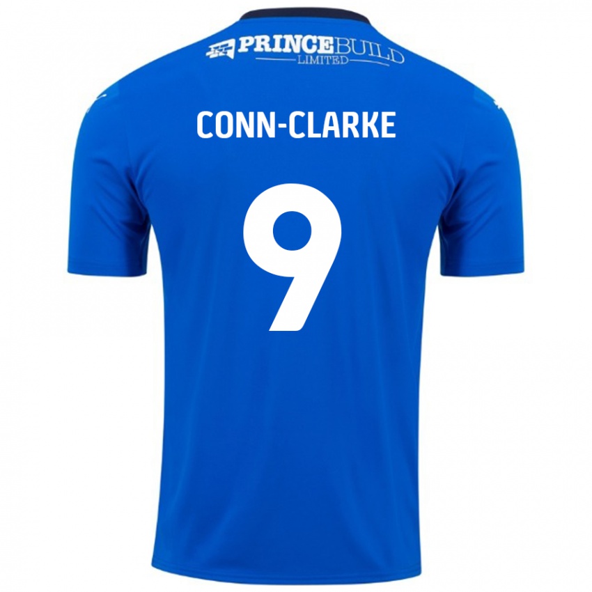 Kinder Chris Conn-Clarke #9 Blau Weiß Heimtrikot Trikot 2024/25 T-Shirt Österreich