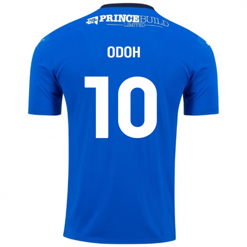 Kinder Abraham Odoh #10 Blau Weiß Heimtrikot Trikot 2024/25 T-Shirt Österreich