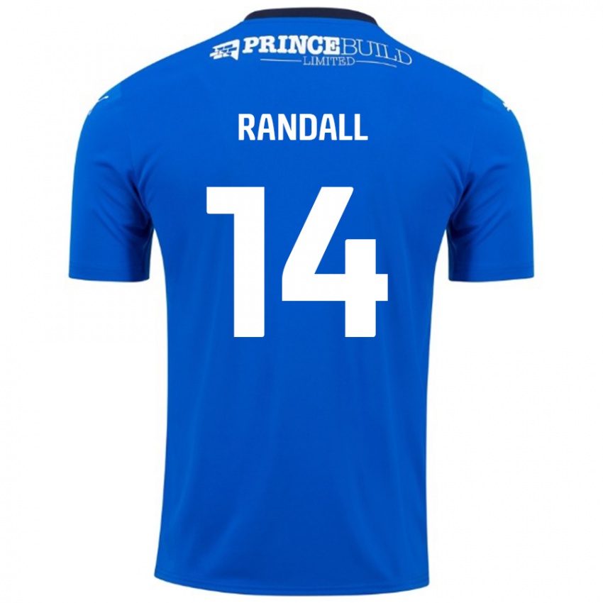 Kinder Joel Randall #14 Blau Weiß Heimtrikot Trikot 2024/25 T-Shirt Österreich