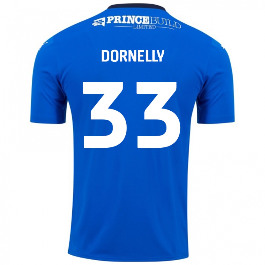 Kinder James Dornelly #33 Blau Weiß Heimtrikot Trikot 2024/25 T-Shirt Österreich