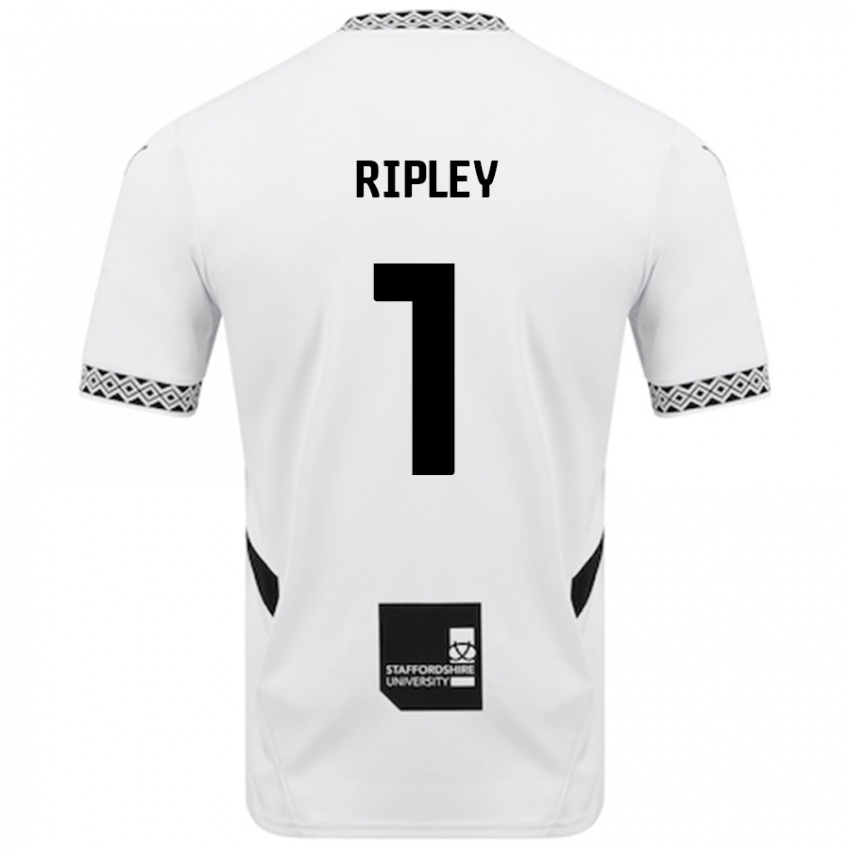 Kinder Connor Ripley #1 Weiß Heimtrikot Trikot 2024/25 T-Shirt Österreich