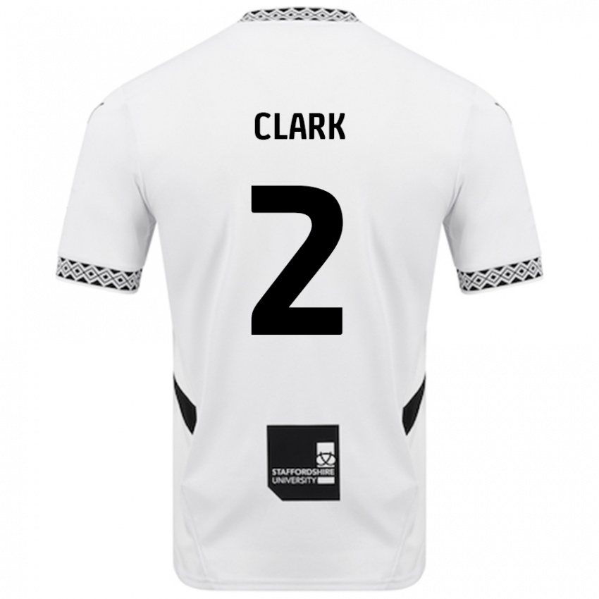 Kinder Mitch Clark #2 Weiß Heimtrikot Trikot 2024/25 T-Shirt Österreich