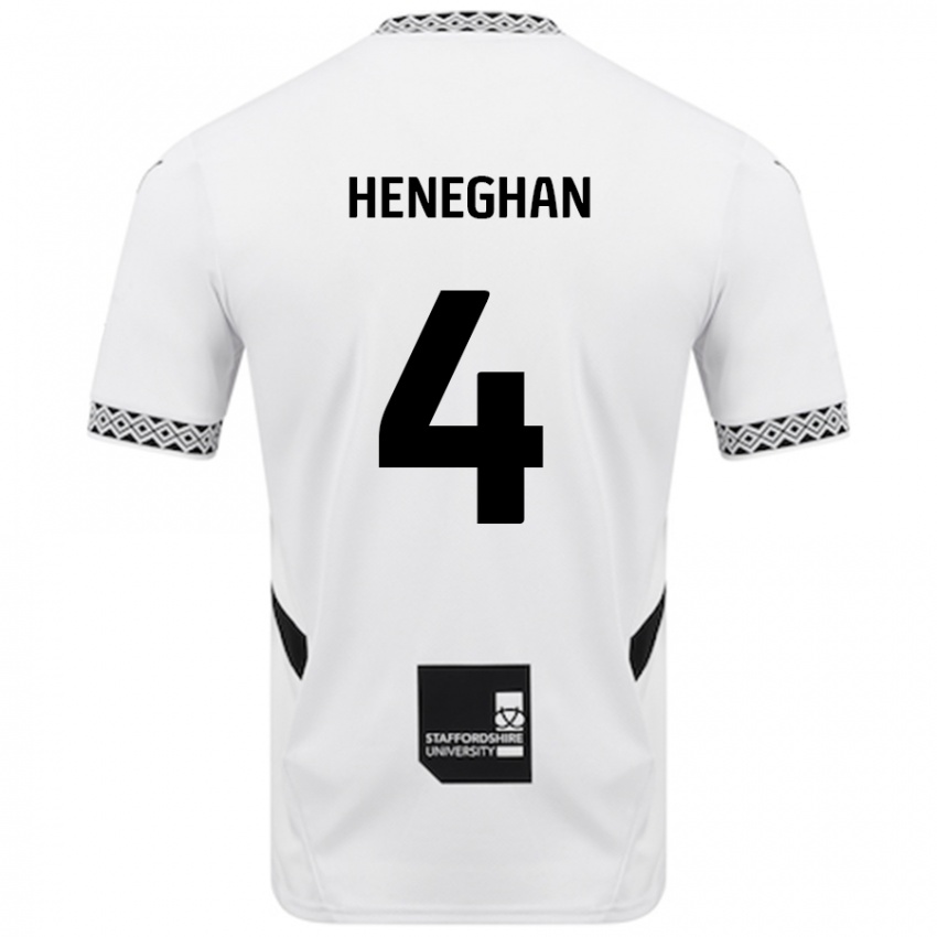 Kinder Ben Heneghan #4 Weiß Heimtrikot Trikot 2024/25 T-Shirt Österreich